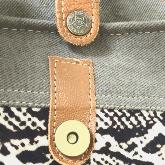 MYRA Aztec Messenger Bag Leather Saddle Blanket Tapestry - Picture 17 of 17